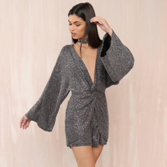 Pants - Silver Sparkly Romper